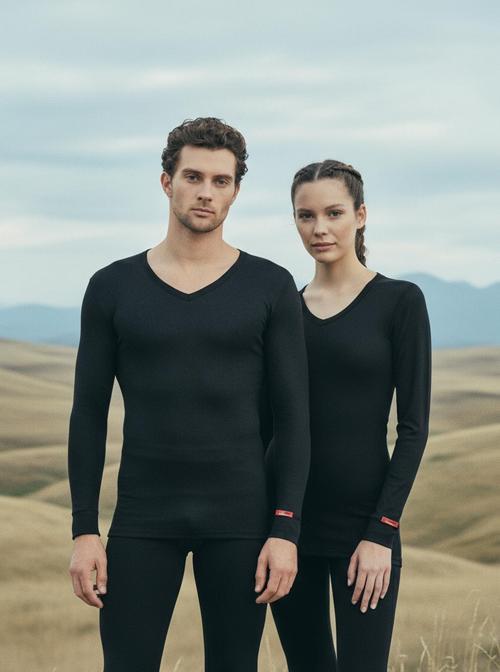 Unisex Termal Tişört 2. Seviye SİYAH-2XL