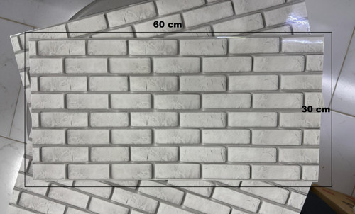 (6 Adet) Kendinden Yapışkanlı Dekoratif Esnek Köpük Pvc Mermer 60x30 (0,18 m²) Mutfak Banyo WC