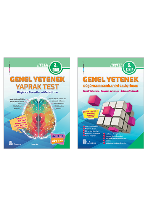 3. Sınıf Bilsem Genel Yetenek Yaprak Test+Genel Yetenek Düşünce Becerilerini Geliştirme