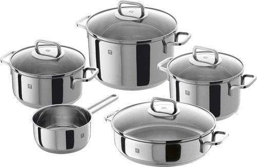 Quadro – 5 Parçalı Set Pişirme Kabı, Gümüş, 58 X 35 X 30 Cm