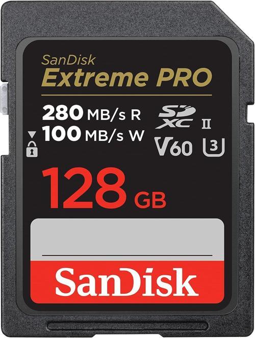 128Gb Extreme Pro Sdxc Uhs-Ii Hafıza Kartı - C10, U3, V60, 6K, 4K Uhd, Sd Kart - Sdsdxep-128