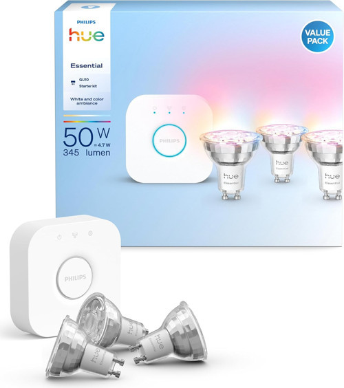 Hue Essential 3'Lü Gu10 Spot Başlangıç Seti 345 Lumen