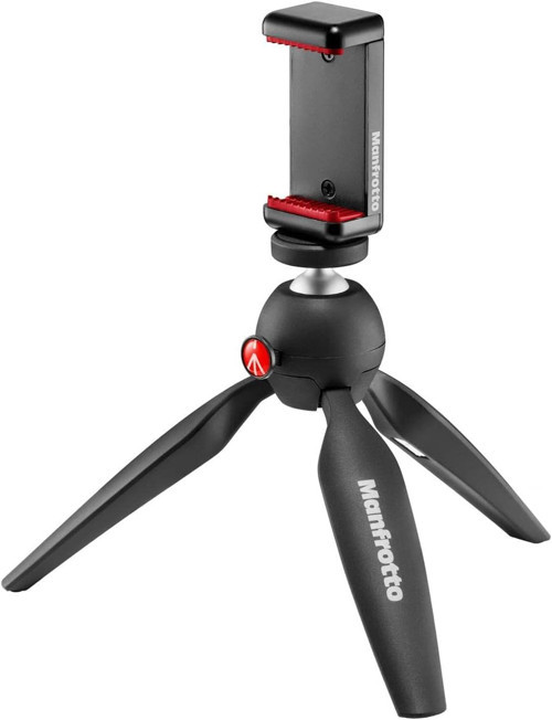 Mkpixiclamp-Bk Mini Tripod Bk W/Phone Cl, Siyah