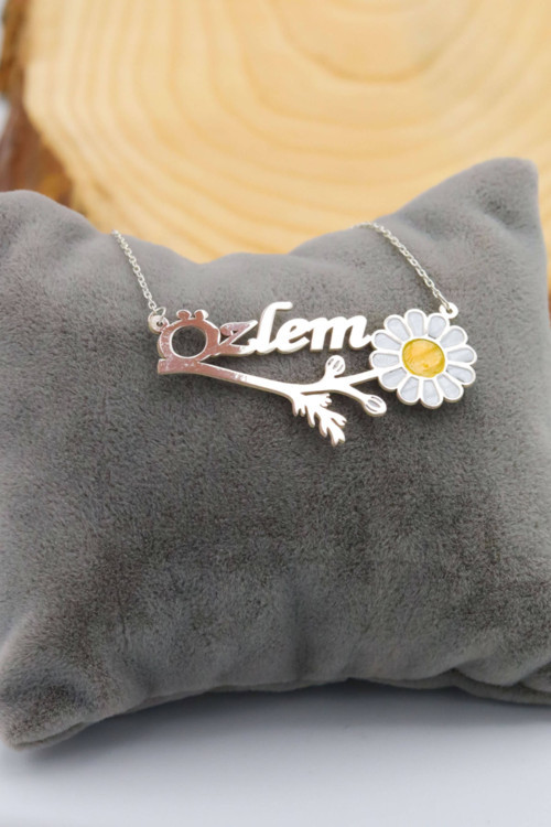 Papatya Model Isimli Gümüş Kolye 201020382