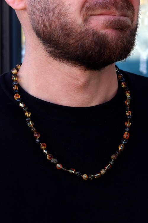 Fosilli Ukrayna Damla Kehribar Bay Kolye 201023492