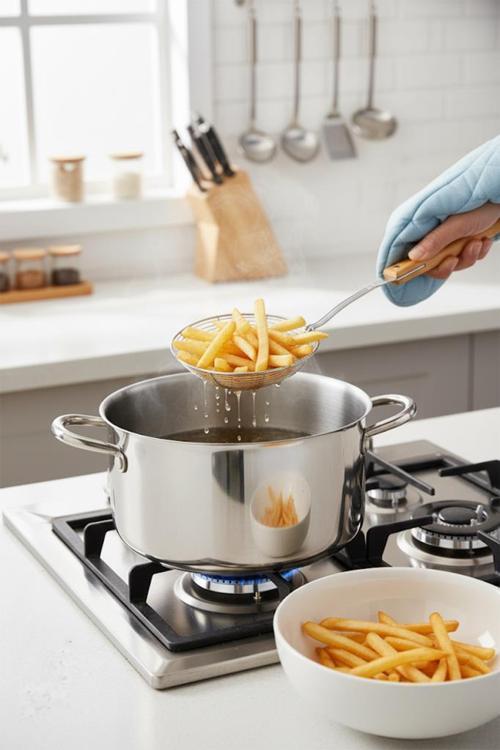 Ladle - Bambu Saplı Tel Kevgir 16cm