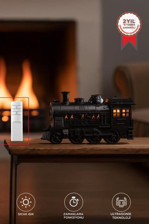 H21 Siyah Tren Tasarım Ultrasonik Hava Nemlendirici ve Renkli LED 300 ml Aroma Difüzör