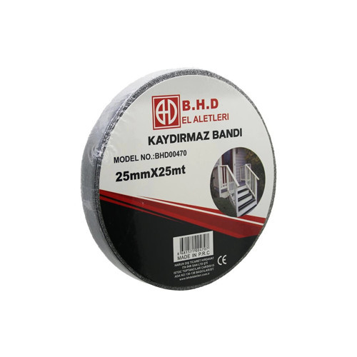 25mm X 25mt Kaydırmaz Siyah Bant