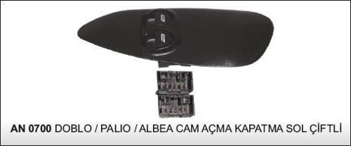 CAM KALDIRMA ANAHTARI EM ÇİFTLİ SOL FIAT DOBLO / PALIO / ALBEA 25187 - AN0742