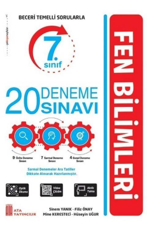 7. Sınıf 20 Deneme Sınavı Fen Bilimleri