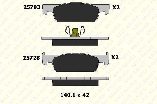 DİSK FREN BALATASI ÖN RENAULT CLIO IV 12 > SYMBOL-II 08> SANDERO-II 12> TWINGO-III 14> / DACIA  LOGAN 13 > INCE TIP