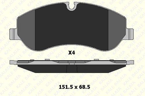 FREN BALATA ÖN FORD V362 TRANSIT CUSTOM-TREND DELUX FİŞSİZ