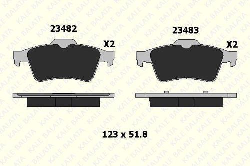 FREN BALATA ARKA FORD CONNECT-PEUGEOT 508 - RENAULT LAGUNA II, MEGAN II NISSAN PRIMERA