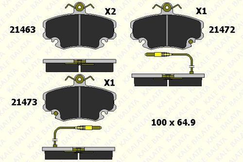 DİSK FREN BALATASI ÖN FİŞLİ RENAULTR9-R11-R19-R21-CLIO I-II-MEGANE I-EXPRES-SYMBOL I-II-TWINGO-LOGAN