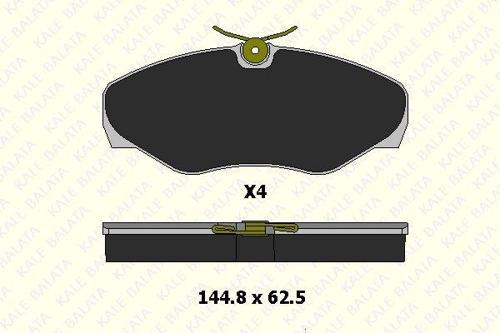 FREN BALATA ÖN RENAULT TRAFFIC II (F9Q) - NISSAN PRIMASTAR - OPEL VIVARO