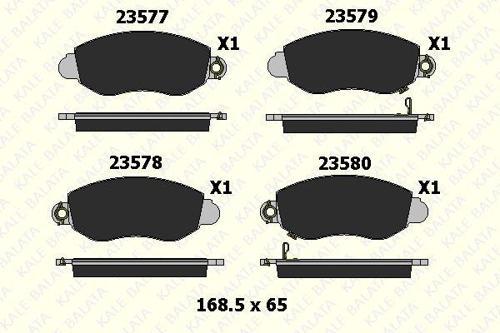 FREN BALATA ÖN FORD TRANSIT V184 - 02-06 ARKADAN ÇEKER