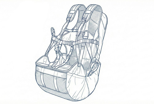 Pilot Alpin Tandem Harness Paraşüt Koltuğu