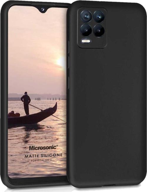 Matte Silicone Realme 8 Pro Kılıf Siyah