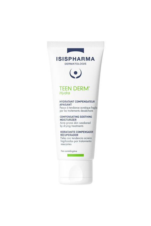 ISISPHARMA Teen Derm Hydra - Dengeleyici ve yatıştırıcı nemlendirici - Tedaviler nedeniyle kurumuş kusurlu yağlı cilt 40ml