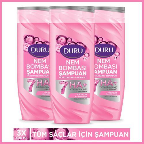 Nem Bombası Tüm Saçlar İçin Şampuan 3x400 Ml
