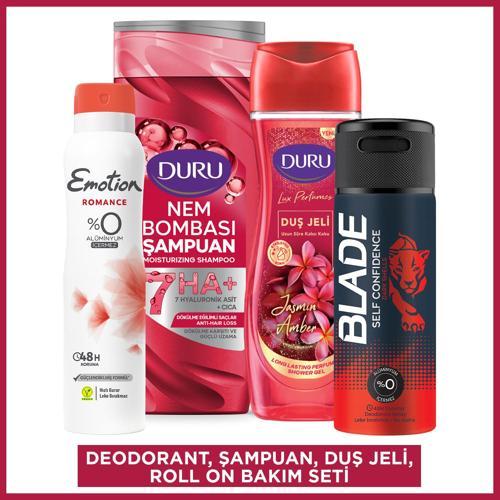 Nem Bombası Dökülme Karşıtı Şampuan, Duş Jeli & Emotion Kadın - Erkek Deodorant