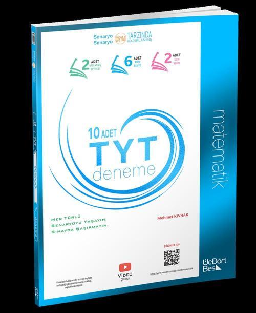 Üç Dört Beş Yayınları 2024 TYT Matematik Deneme