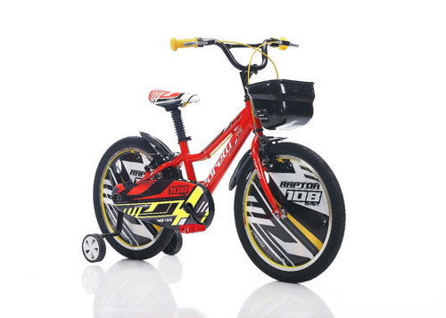 Raptor 16 Jant 25 Cm Kadro Siyah-Kırmızı-Beyaz Erkek Çocuk Bisikleti 4-6 Yaş