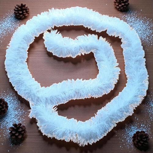 BOYUN SİMİ BEYAZ 2 METRE YILBAŞI BOYUN SİMİ YUMUŞAK YILBAŞI SÜSLEMELERİ