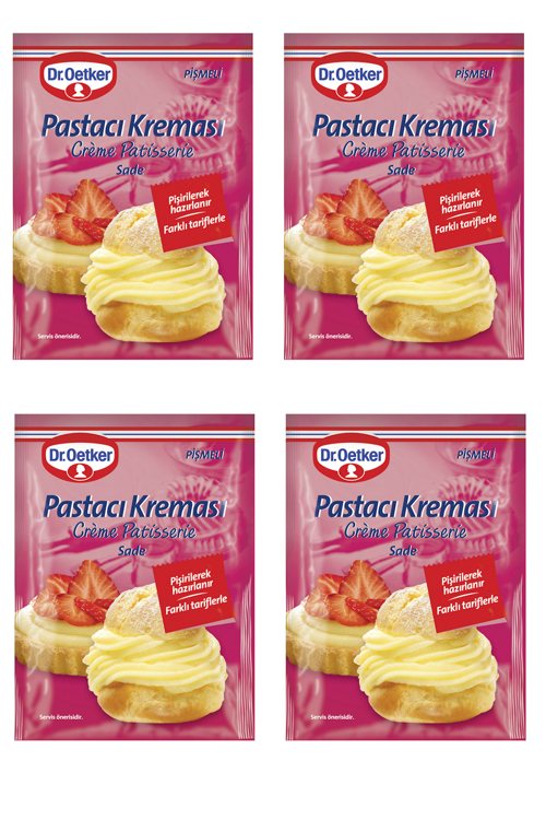 Dr.Oetker Pastacı Kreması Pişmeli Toz Karışım 156 gr x 4 Adet