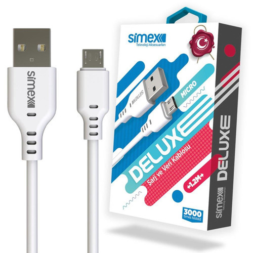 Universal Micro Deluxe Data Kablosu SPK-04 Beyaz