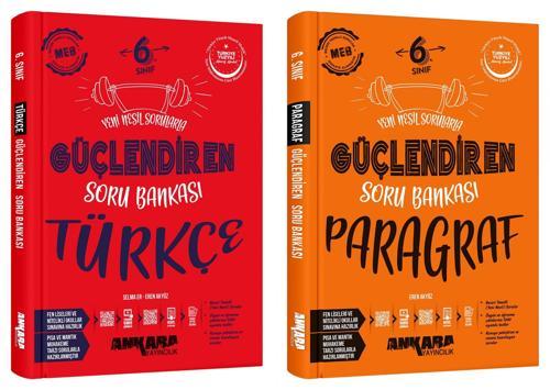 Ankara 2025 6. Sınıf Türkçe + Paragraf Güçlendiren Soru Bankası Seti 2 Kitap Güncel Müfredat