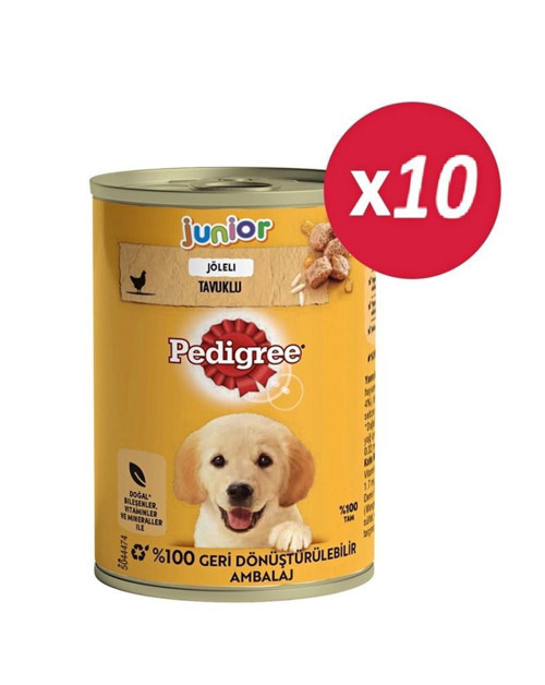 Junior Tavuklu Yavru Konserve Köpek Maması 400 Gr*10 ADET