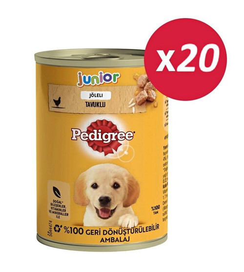 Junior Tavuklu Yavru Konserve Köpek Maması 400 Gr*20 ADET