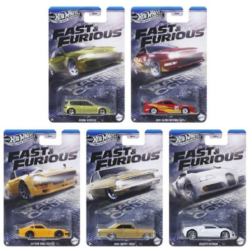 2025 Silver Series Premium Fast And Furious Racing Course 5li set