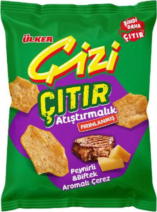 ÇİZİ ÇITIR - Peynirli&Biftek Aromalı - 50 gram - 14 Adet