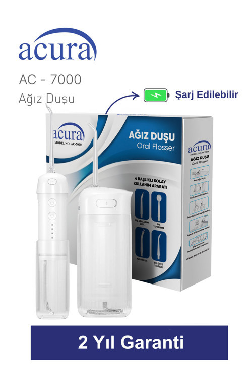 AC-7000 Şarjlı 4 Başlıklı Ağız Duşu