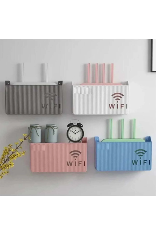 GRİ  Wifi Kutusu Duvar Asılabilir Sigorta Ve Modem Saklama Kutusu 25x15x6 Cm