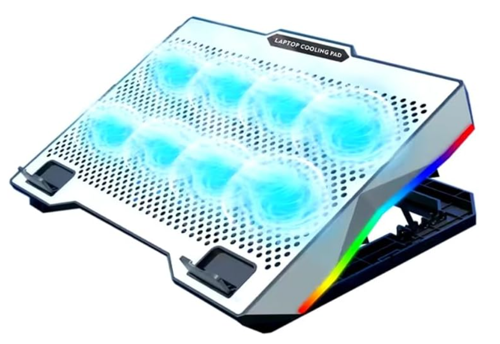 ZR S608 Rgb 8 Fan Metalik Laptop Suğutucu