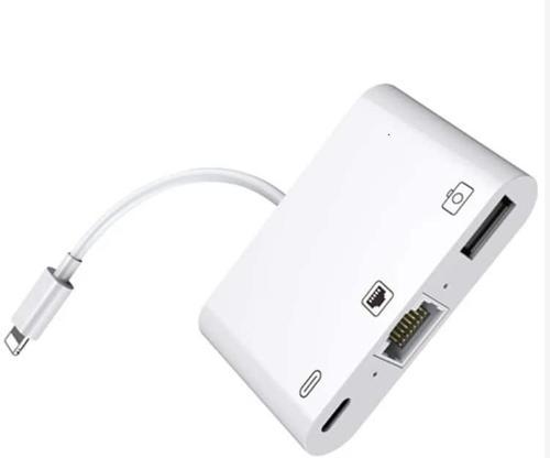ZR461 Nk107 Lightning Çoklu Ethernet Adaptör