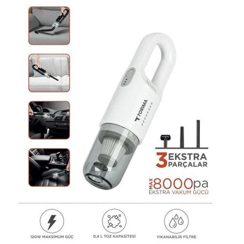 Şarjlı Araç EL Süpürgesi El Beyaz A031B