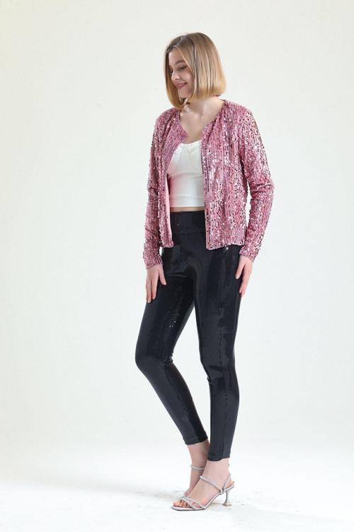 Sıralı Payetli Abiye Tayt Siyah Tyt32386
Tyt32386