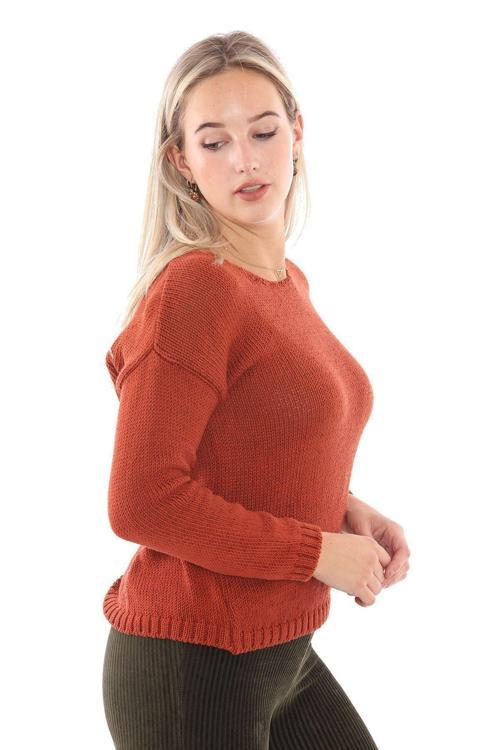 Bisiklet Yaka Pamuk Akrilik Kazak Kıremıt Trk32010
Trk32010