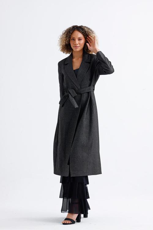 Astarlı Uzun Desenli Trençkot Antrasit Kbn35234
Kbn35234