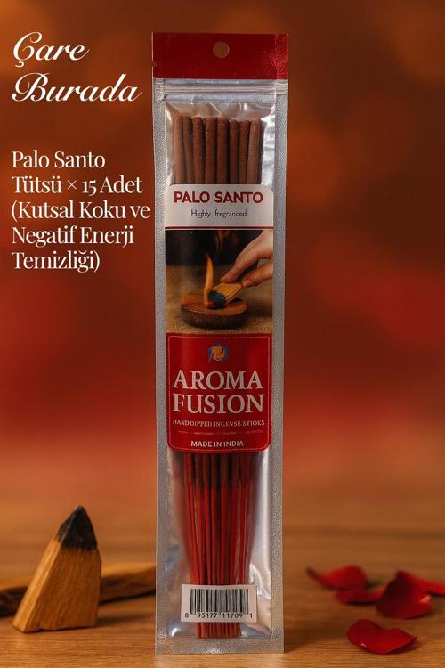 Aroma Fusion Palo Santo Tütsü - Premium Tütsü × 15 Adet (Kutsal Koku ve Negatif Enerji Temizliği)