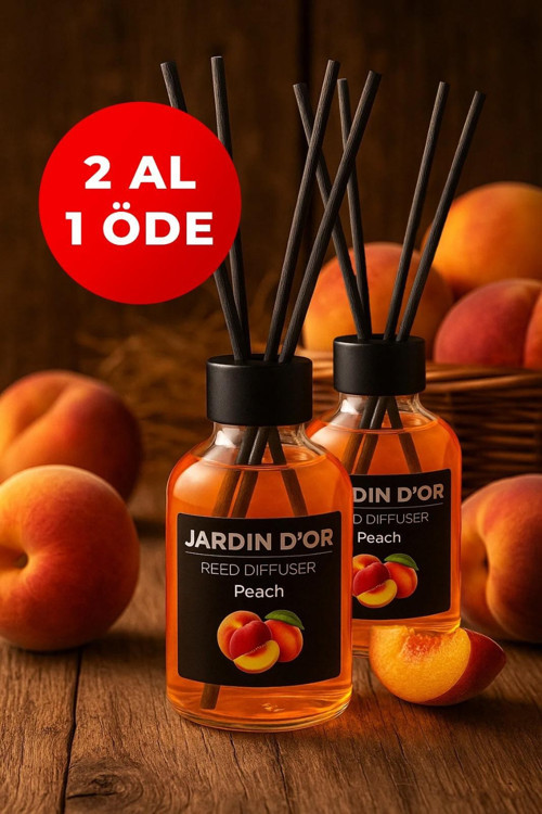 Peach Çubuklu Oda Kokusu 50 ml x2 adet Peach Reed Diffuser