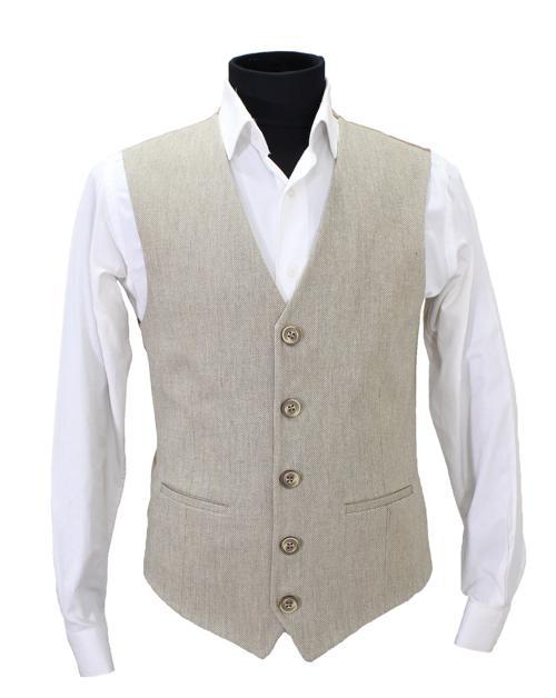 ERKEK YELEK V YAKA BEJ KALIN KUMAŞ, REGULAR FİT 50479