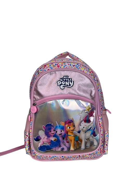 Pony Çocuk Baskılı Lisanslı Çok Gözlü Astarlı Okul Sırt Çantası