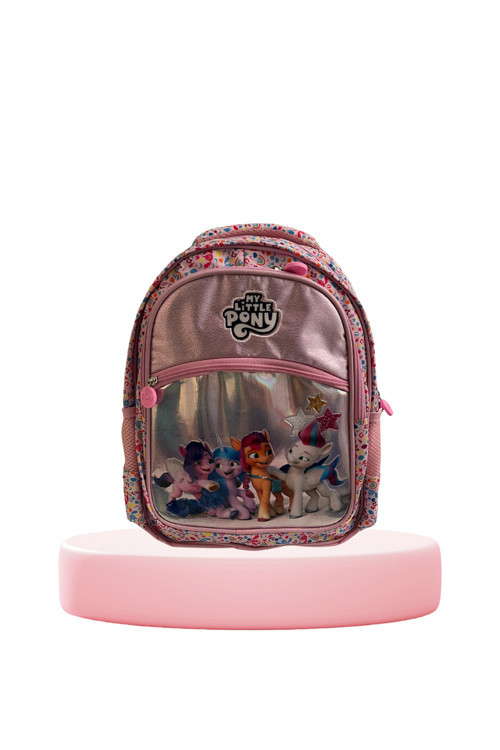 Pony Çocuk Baskılı Lisanslı Çok Gözlü Astarlı Günlük Kullanıma Uygun Okul Sırt Çantası