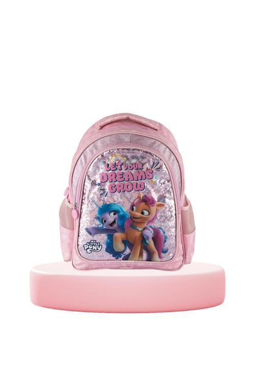 Pony Çocuk Baskılı Lisanslı Çok Gözlü Astarlı Günlük Kullanıma Uygun Okul Sırt Çantası