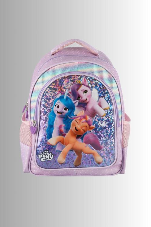 Pony Çocuk Baskılı Lisanslı Çok Gözlü Astarlı Okul Sırt Çantası